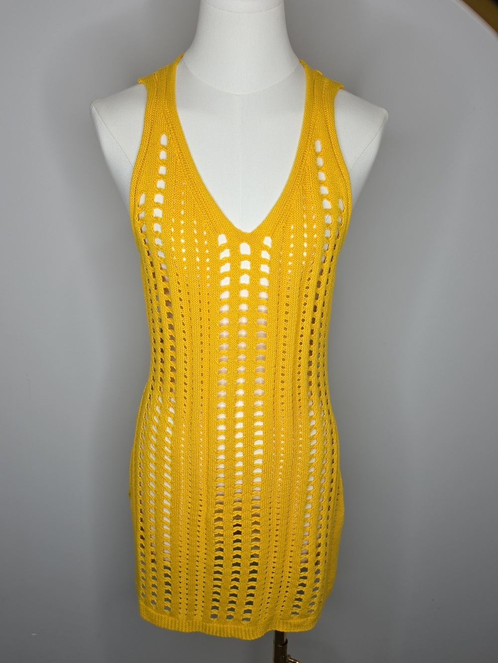 Bellelily Swim Cover-up Size Small Mustard Yellow